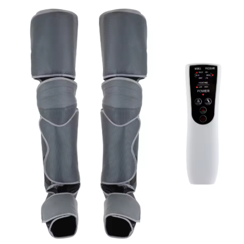 Compression foot massager with heating