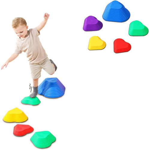 Set of balancing stones for children "Hearts"