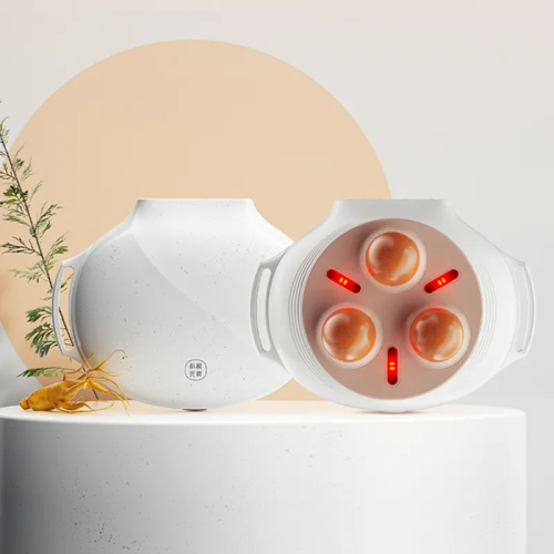 Electric Gua Sha Massager with Heating and Round Bian Stones