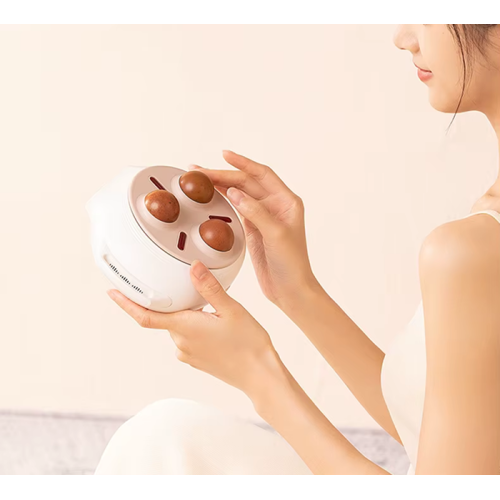 Electric Gua Sha Massager with Heating and Round Bian Stones