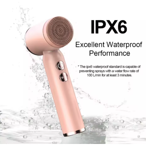 Facial brush massager