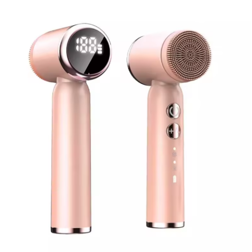 Facial brush massager
