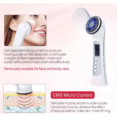 Massager for RF face lifting