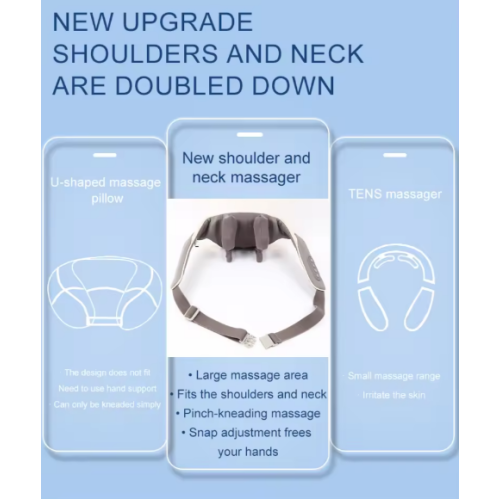 Portable Shiatsu Deep Tissue Massager for Back and Neck with Heat Function