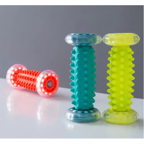 Foot massage roller with large spikes