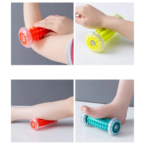 Foot massage roller with large spikes