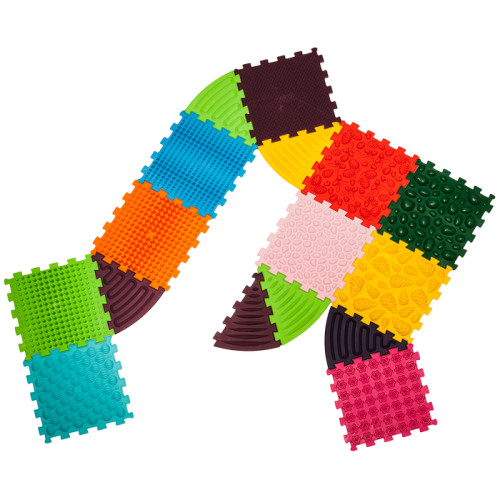 Massage mat Ortek Puzzles 10 el. + 6 Triangles