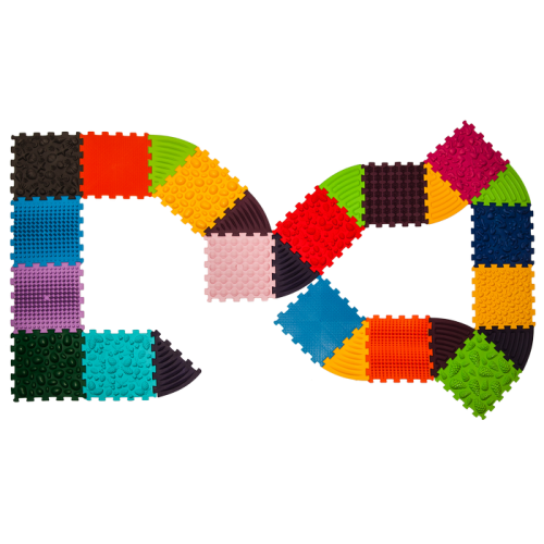 Massage mat Ortek Puzzles 16 el. + 10 Triangles