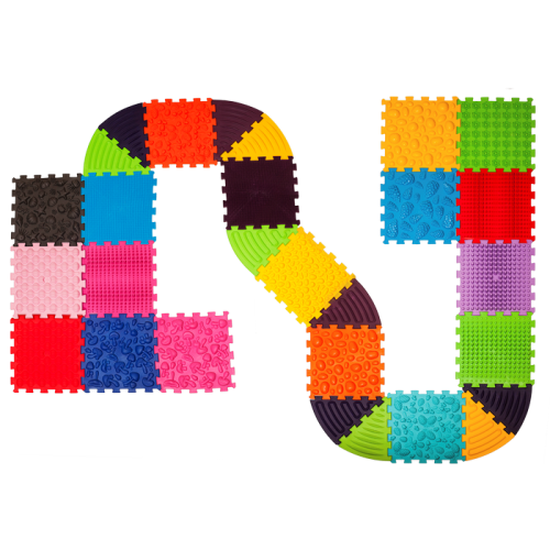 Massage mat Ortek Puzzles 18 el. + 10 Triangles