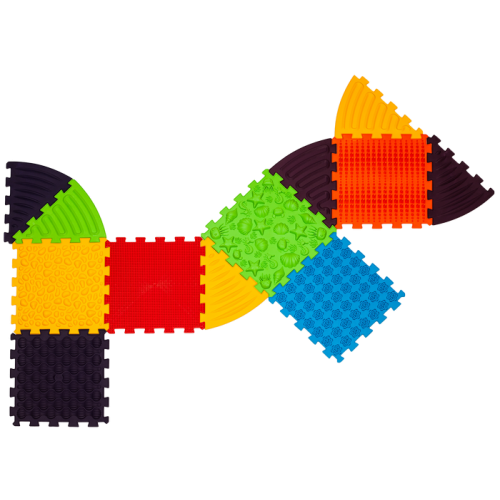 Massage mat Ortek Puzzles Sea 6 pcs. + 6 Triangles