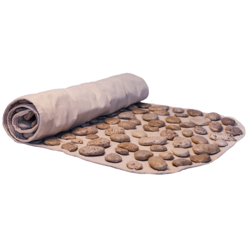 Massage mat with natural pebbles "Ortek" 110*40cm