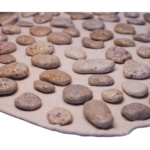 Massage mat with natural pebbles "Ortek" 110*40cm