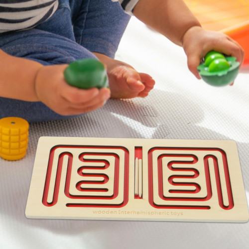 Wooden Interhemispheric Board "Square"