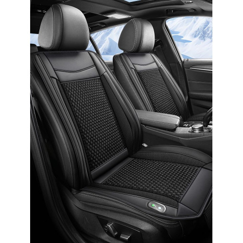 Cooling car seat cover with textile covering