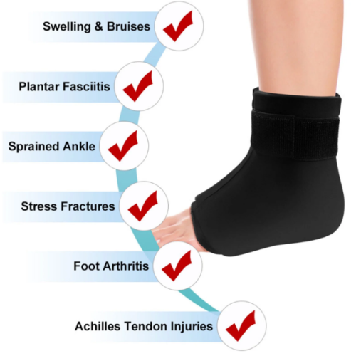 Cooling-warming compress - sock with open toes 