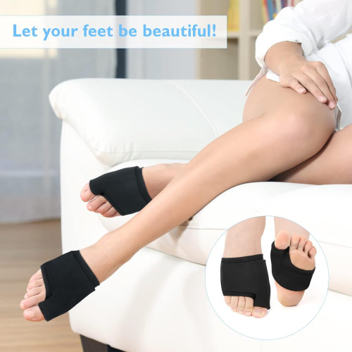 Cooling-warming compress for the front part of the foot