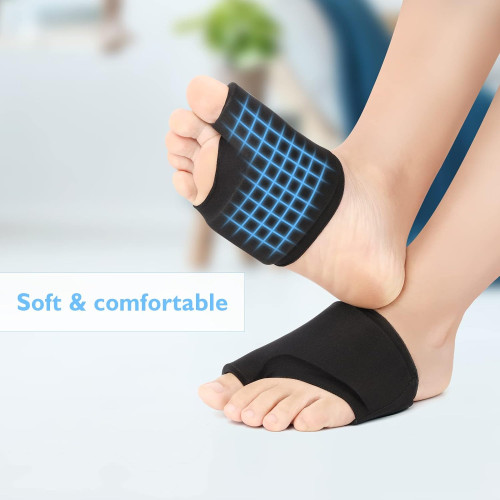Cooling-warming compress for the front part of the foot
