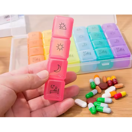 Organizer for pills for 7 days (4 doses)