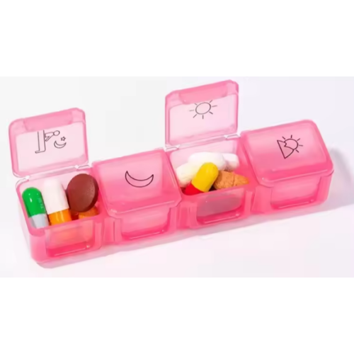 Organizer for pills for 7 days (4 doses)