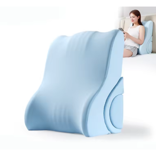 Anatomical back pillow with memory effect and additional Konstruktor roller Blue
