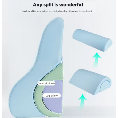 Anatomical back pillow with memory effect and additional Konstruktor roller Blue