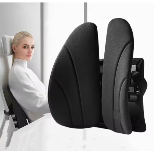 Pillow under the back with a frame