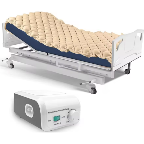 Anti-decubitus mattress with compressor with massage effect Beige