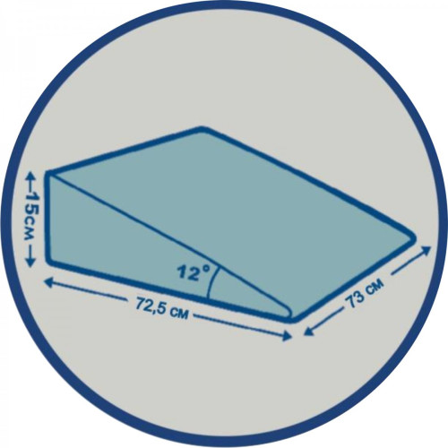 Orthopedic Wedge pillow for reflux 58x73x15cm Olvi j2540 