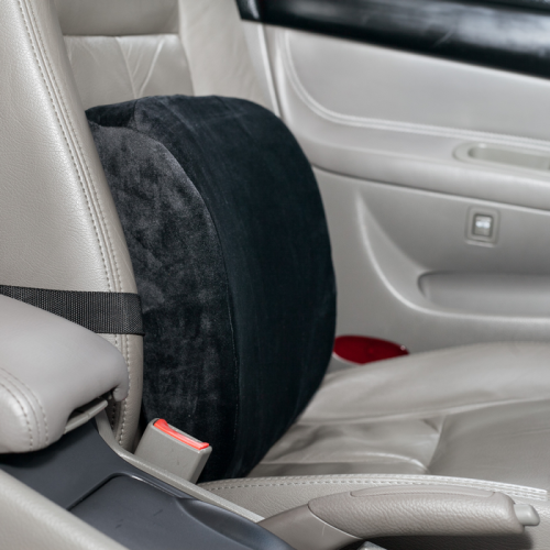 Orthopedic back cushion for the driver with a zipper 34x13x8cm with fastening straps J2508