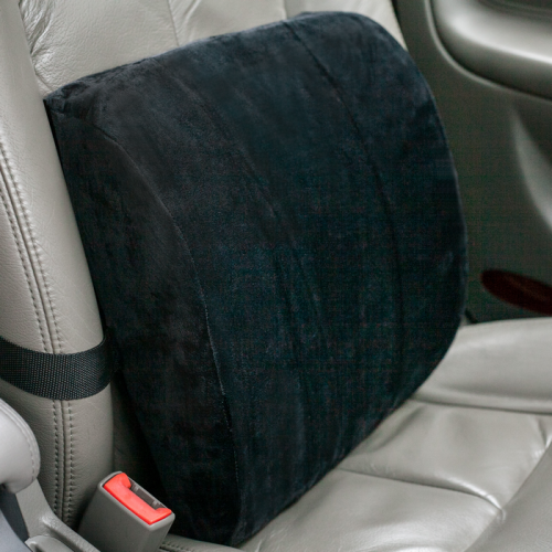 Orthopedic back cushion for the driver with a zipper 34x13x8cm with fastening straps J2508
