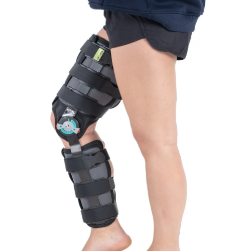 Orthosis for the knee with adjustment of the bending angle W516