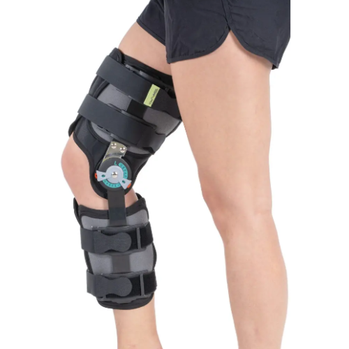 Orthosis for the knee with adjustment of the bending angle W516