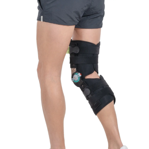 Knee pad for circular knee joint, hinged with angle adjustment 38cm W525
