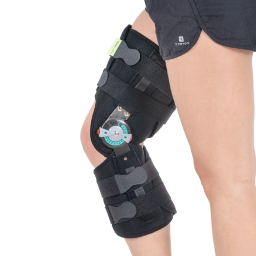 Knee pad for circular knee joint, hinged with angle adjustment 38cm W525