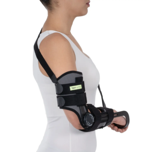 Elbow orthosis with adjustable hinge mechanism W218 Right