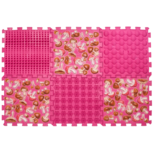 Massage mat Ortek Puzzles Mix of 6 elements
