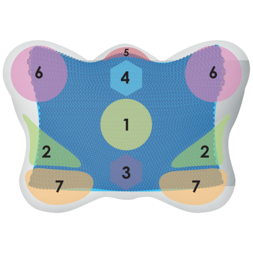 Orthopedic pillow with memory effect Olvi 