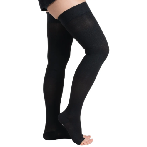 Compression stockings with an open toe compression class 2 W1331