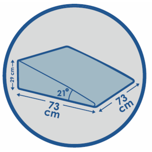 Orthopedic Wedge pillow for reflux 58x58x29cm Olvi j2540
