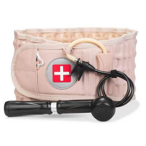Decompression inflatable belt Bandage for the lower back with a pump Pneumocorset