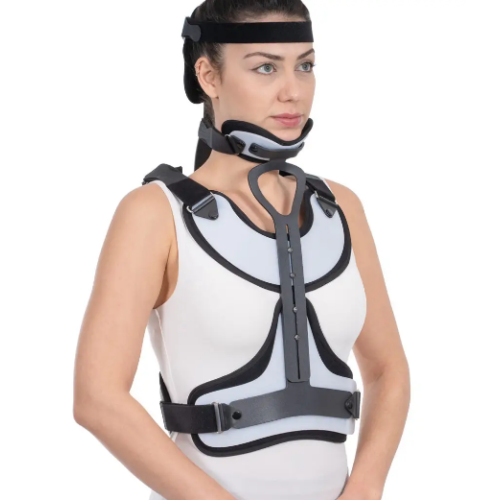 Orthosis for fixation of the cervical and thoracic spine Minerva reinforced W112