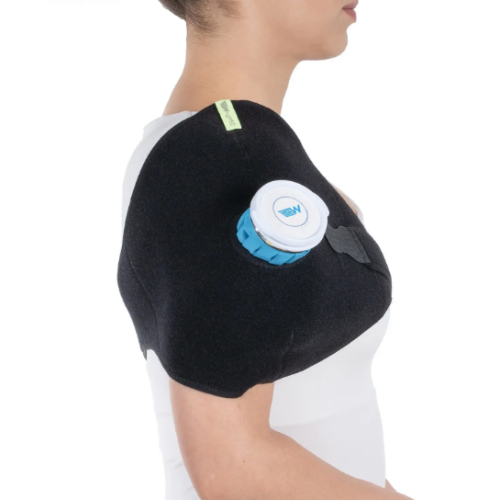 Shoulder bandage with ice bag W227