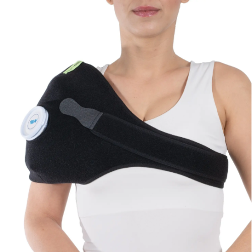 Shoulder bandage with ice bag W227