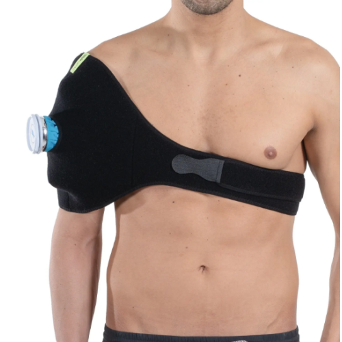 Shoulder bandage with ice bag W227