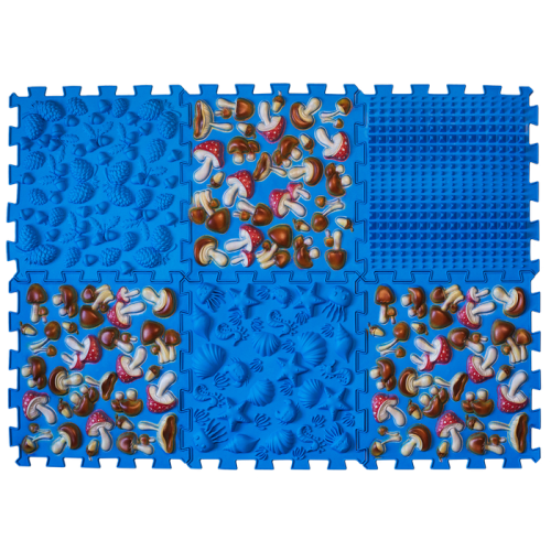 Massage mat Ortek Puzzles Mix of 6 elements