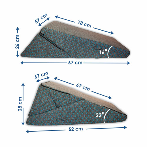 Orthopedic Wedge pillow for reflux 58x58x29cm Olvi j2540