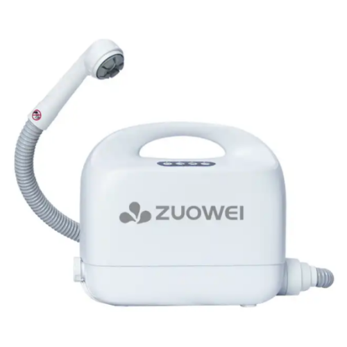 Portable robot shower with reverse water suction for bathing anywhere