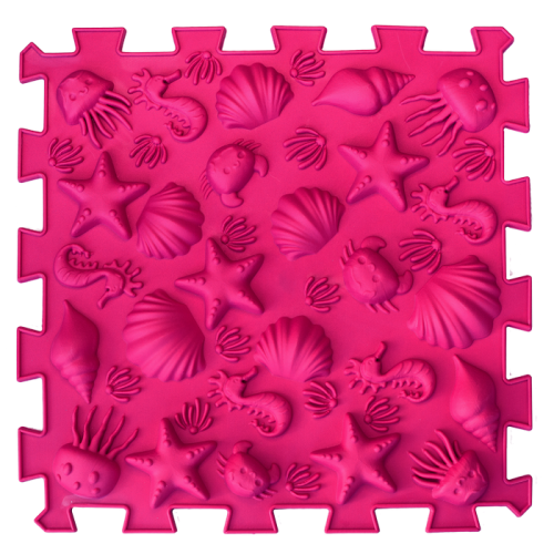 Massage mat Ortek Mix Puzzles 12 elements