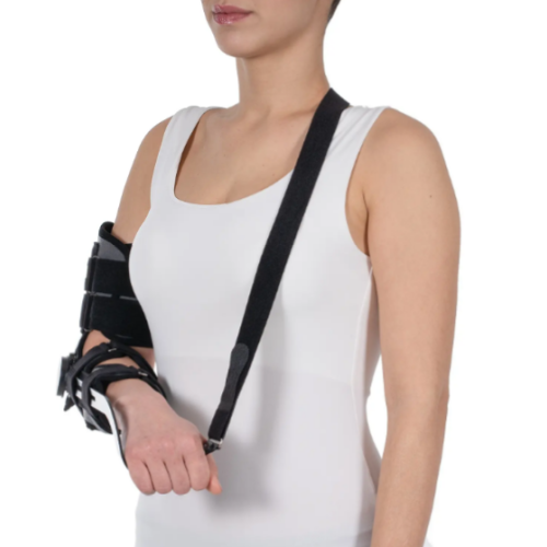 Elbow orthosis with adjustable hinge mechanism W218 Left