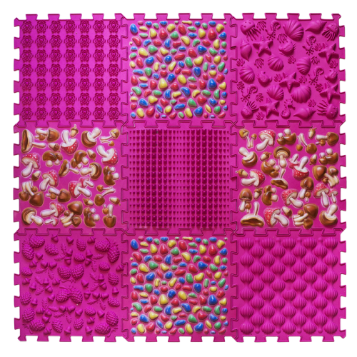 Massage mat Ortek Puzzles Mix of 6 elements